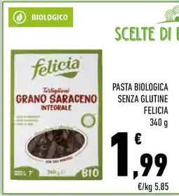 Conad PASTA BIOLOGICA SENZA GLUTINE FELICIA offerta
