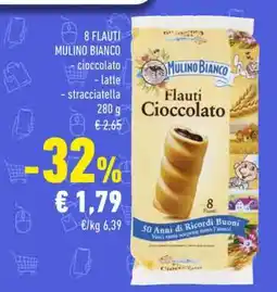 Conad 8 Flauti Mulino Bianco offerta