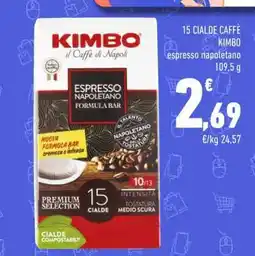 Conad 15 CIALDE CAFFÈ KIMBO offerta