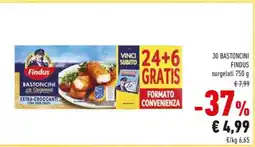 Conad 30 BASTONCINI FINDUS offerta
