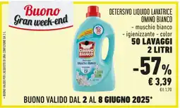 Conad Detersivo Liquido Lavatrice Omino Bianco offerta