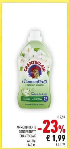 Conad Ammorbidente Concentrato Chanteclair offerta