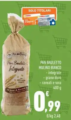 Conad Pan Bauletto Mulino Bianco offerta