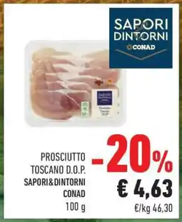 Conad Prosciutto Toscano D.O.P offerta