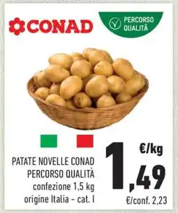 Conad PATATE NOVELLE CONAD PERCORSO QUALITÀ offerta