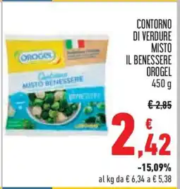 Conad CONTORNO DI VERDURE MISTO IL BENESSERE OROGEL offerta