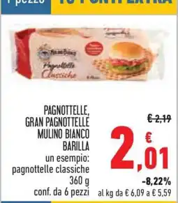 Conad PAGNOTTELLE, GRAN PAGNOTTELLE MULINO BIANCO BARILLA offerta