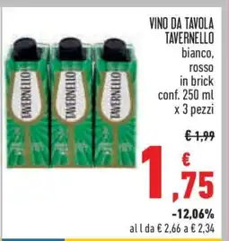 Conad Vino da Tavola Tavernello offerta