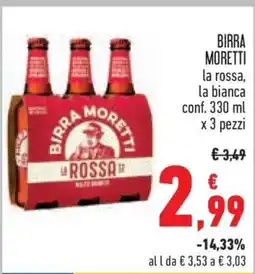 Conad BIRRA MORETTI offerta