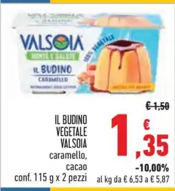 Conad IL BUDINO VEGETALE VALSOIA offerta