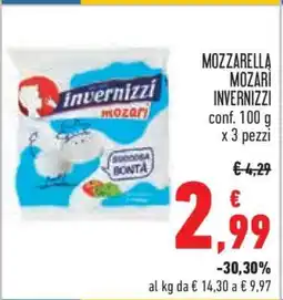Conad MOZZARELLA MOZARI INVERNIZZI offerta