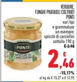 Conad VERDURE, FUNGHI PRATAIOLI COLTIVATI PONTI offerta