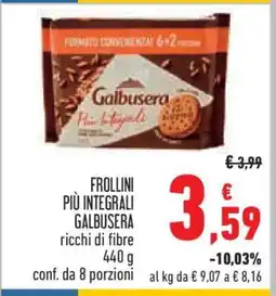 Conad Frollini Più Integrali Galbusera offerta