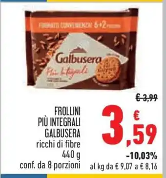 Conad Frollini Più Integrali Galbusera offerta