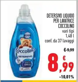 Conad Detersivo Liquido per Lavatrice Coccolino offerta