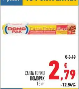 Conad CARTA FORNO DOMOPAK offerta