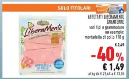 Conad Affettati Liberamente Granterre offerta