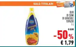 Conad OLIO DI SEMI DI GIRASOLE TOPAZIO 1 L offerta