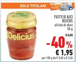 Conad Filetti di Alici Delicius offerta