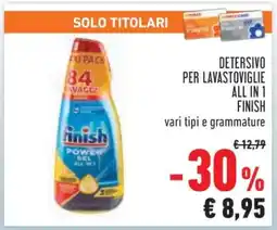 Conad Detersivo per Lavastoviglie All in 1 Finish offerta