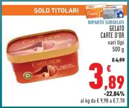 Conad Gelato Carte D'Or offerta