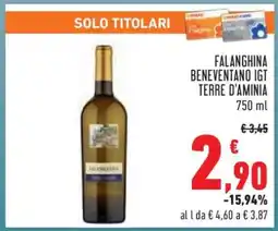 Conad Falanghina Beneventano IGT Terre D'Aminia offerta
