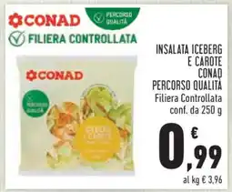 Conad INSALATA ICEBERG E CAROTE CONAD PERCORSO QUALITÀ offerta