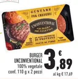 Conad Burger Unconventional offerta