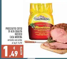 Conad Prosciutto cotto di alta qualità Rustico Casa Modena offerta