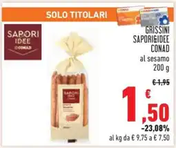 Conad GRISSINI SAPORI&IDEE CONAD offerta