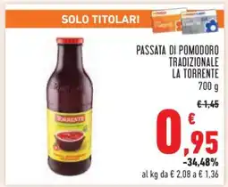 Conad Passata di Pomodoro Tradizionale La Torrente offerta