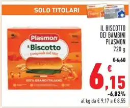 Conad IL BISCOTTO DEI BAMBINI PLASMON offerta