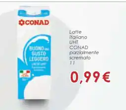 Conad Latte italiano UHT CONAD parzialmente scremato offerta