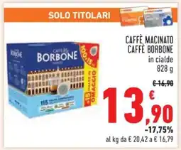 Conad Caffè Macinato Caffè Borbone offerta