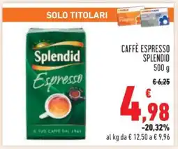 Conad Caffè Espresso Splendid offerta