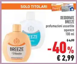 Conad DEODORATE BREEZE offerta