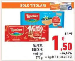 Conad WAFERS LOACKER offerta