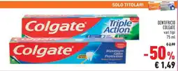 Conad DENTIFRICIO COLGATE VARI TIPI offerta