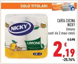 Conad CARTA CUCINA NICKY offerta