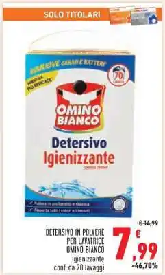 Conad Detersivo in polvere per lavatrice Omino Bianco offerta