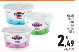 Conad YOGURT GRECO TOTAL FAGE offerta