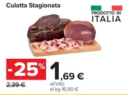 Carrefour Culatta Stagionata offerta