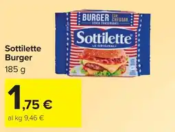 Carrefour Sottilette Burger offerta