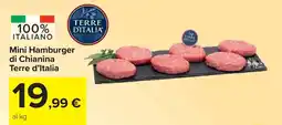 Carrefour Mini Hamburger di Chianina Terre d'Italia offerta