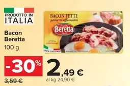 Carrefour Bacon Beretta offerta