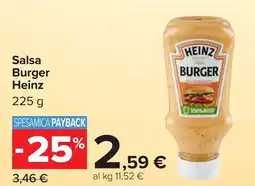 Carrefour Salsa Burger Heinz offerta