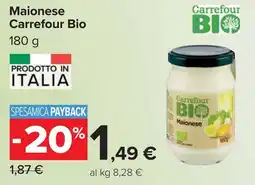 Carrefour Maionese Carrefour Bio offerta