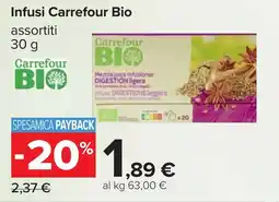 Carrefour Infusi Carrefour Bio offerta