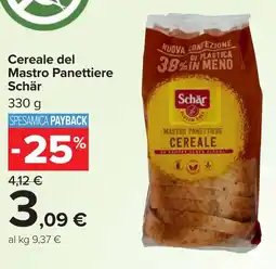 Carrefour Cereale del Mastro Panettiere Schär offerta