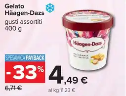 Carrefour Gelato Häagen-Dazs offerta